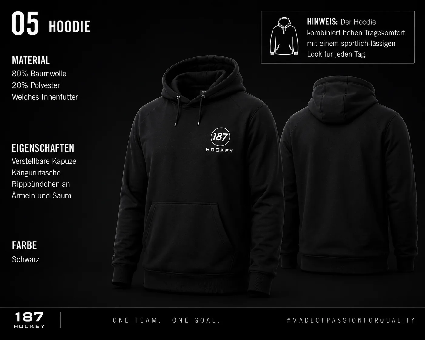 187 Hockey Hoodie