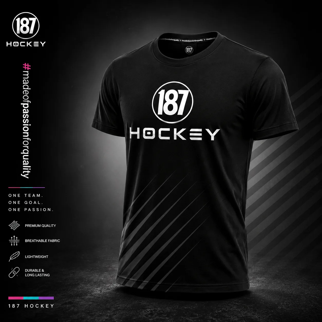 187 Hockey T-Shirt