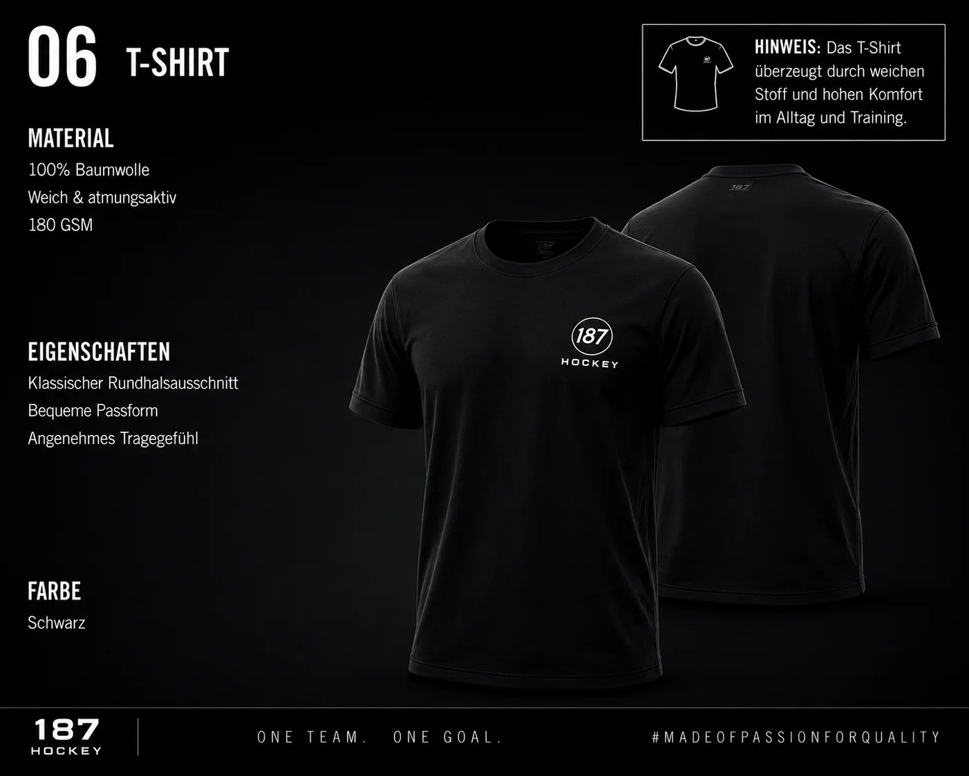 187 Hockey Team T-Shirt